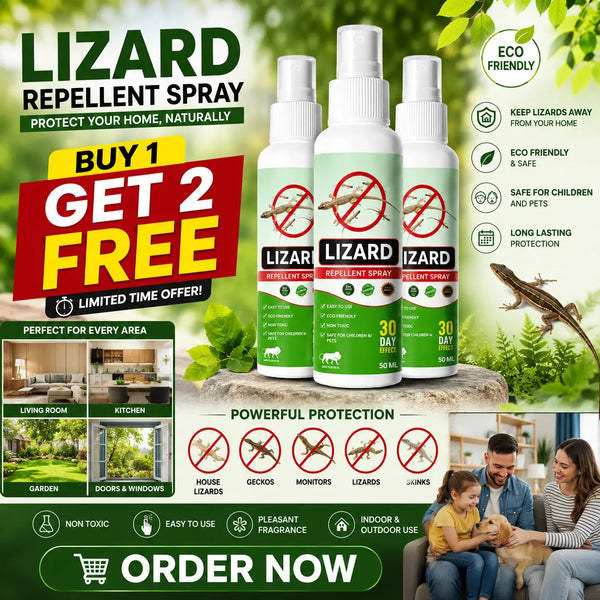 Lizard Repellent Spray for Home & Kitchen | BUY 1 GET 2 FREE! | Safe for Family