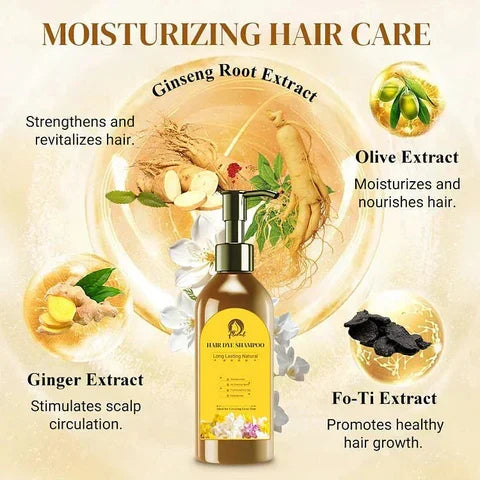 Japanese Long Lasting Natural Hair Dye Shampoo - Buy 1 Get 1 Free