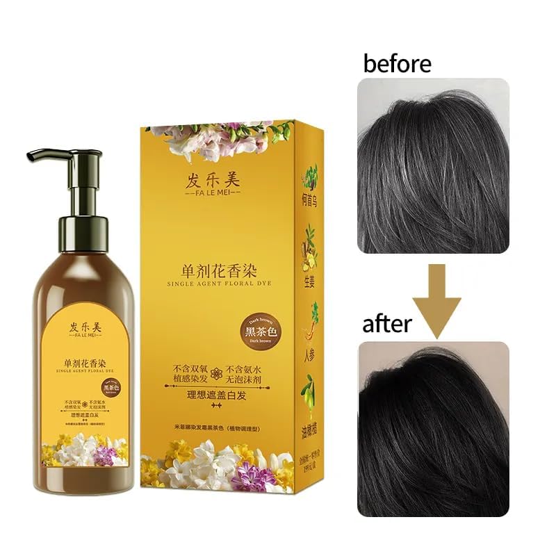 Japanese Long Lasting Natural Hair Dye Shampoo - Buy 1 Get 1 Free