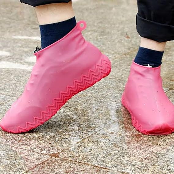 Waterproof Silicone Shoe Covers – Reusable, Anti-Skid Protection (Pack of 2)