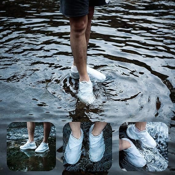 Waterproof Silicone Shoe Covers – Reusable, Anti-Skid Protection (Pack of 2)