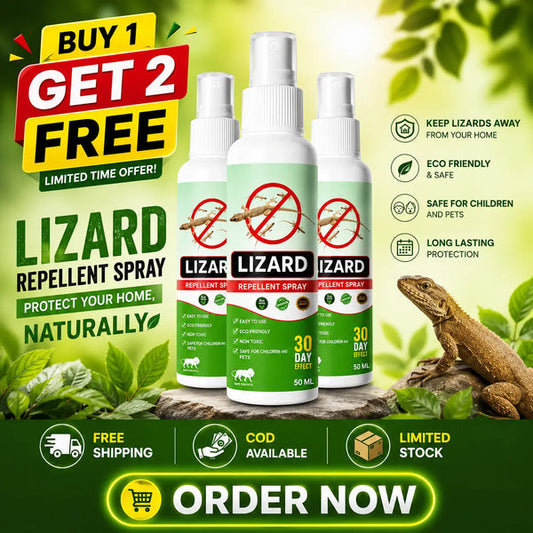Lizard Repellent Spray for Home & Kitchen | BUY 1 GET 2 FREE! | Safe for Family