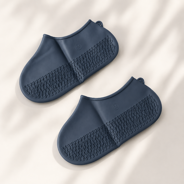 Waterproof Silicone Shoe Covers – Reusable, Anti-Skid Protection (Pack of 2)