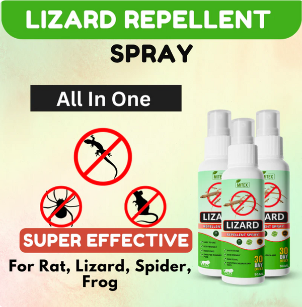 Lizard Repellent Spray for Home & Kitchen | BUY 1 GET 2 FREE! | Safe for Family