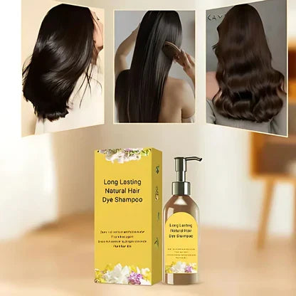 Japanese Long Lasting Natural Hair Dye Shampoo - Buy 1 Get 1 Free